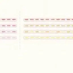[BUNJANG] Dear Town Crayon Warm Color Kiss Cut Sticker / 디어타운 크레용난색 키스컷