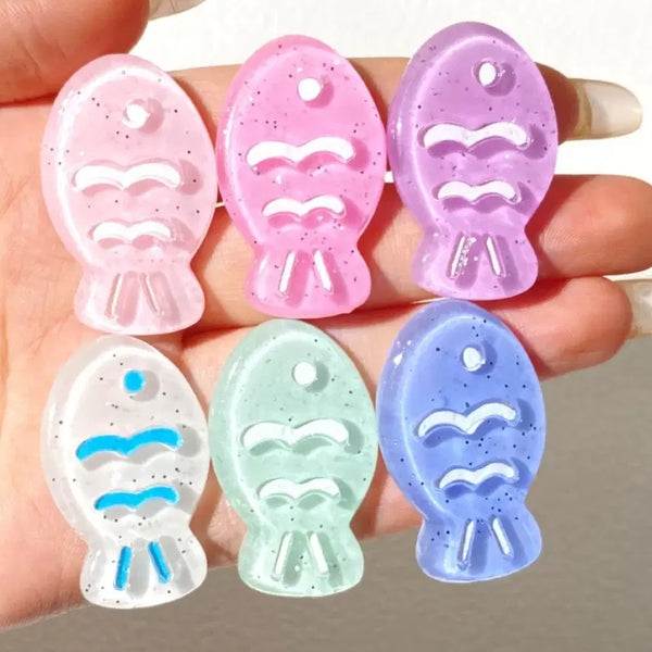 [BUNJANG] Bungeoppang Charm Deco Accessory Set (10 pcs, Random) / 신상 붕어빵  데코덴 파츠  탑꾸재료 10개당 랜덤