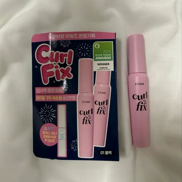 [BUNJANG] Etude Curl Fix Mascara 01 Black (Sealed) / 에뛰드 컬 픽스 마스카라 01 블랙 (미개봉)