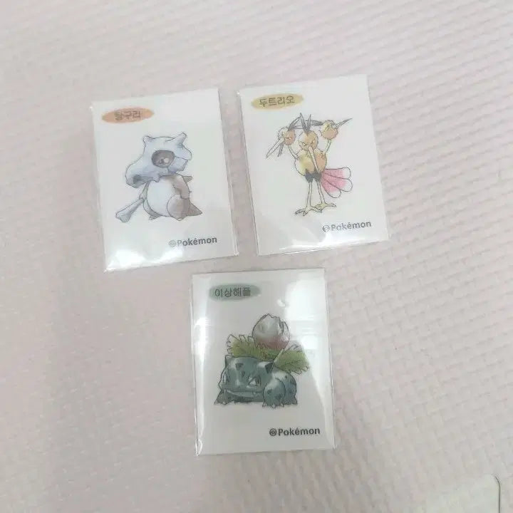 [BUNJANG] Pokemon Sticker Set (Various) / 포켓몬 띠부씰 장당 1200원 일괄 3천원 이상해풀 탕구리 두트리오
