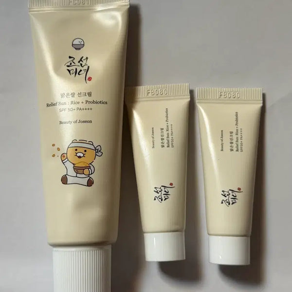 [BUNJANG] Joseon Beauty Clear Rice Sun Cream Set / 조선미녀 맑은쌀 선크림 3종