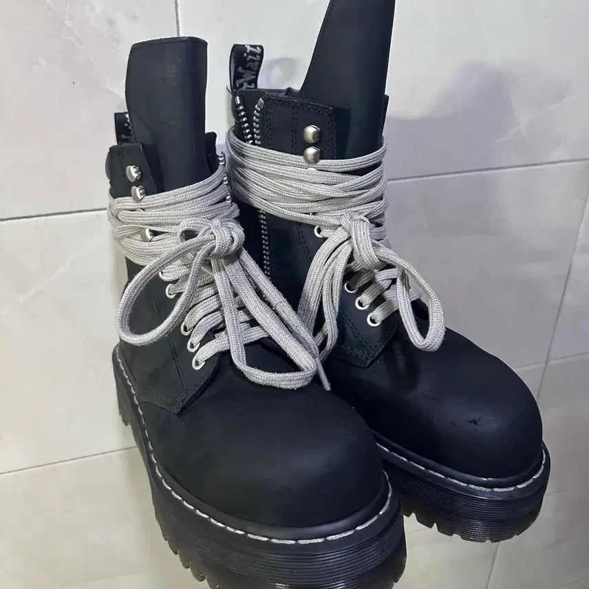 [BUNJANG] Dr. Martens x Rick Owens Quad Soles Steel Toe Boots / 닥터마틴 x 릭 오웬스 쿼드 솔 스틸 토 부츠 uk6(250)