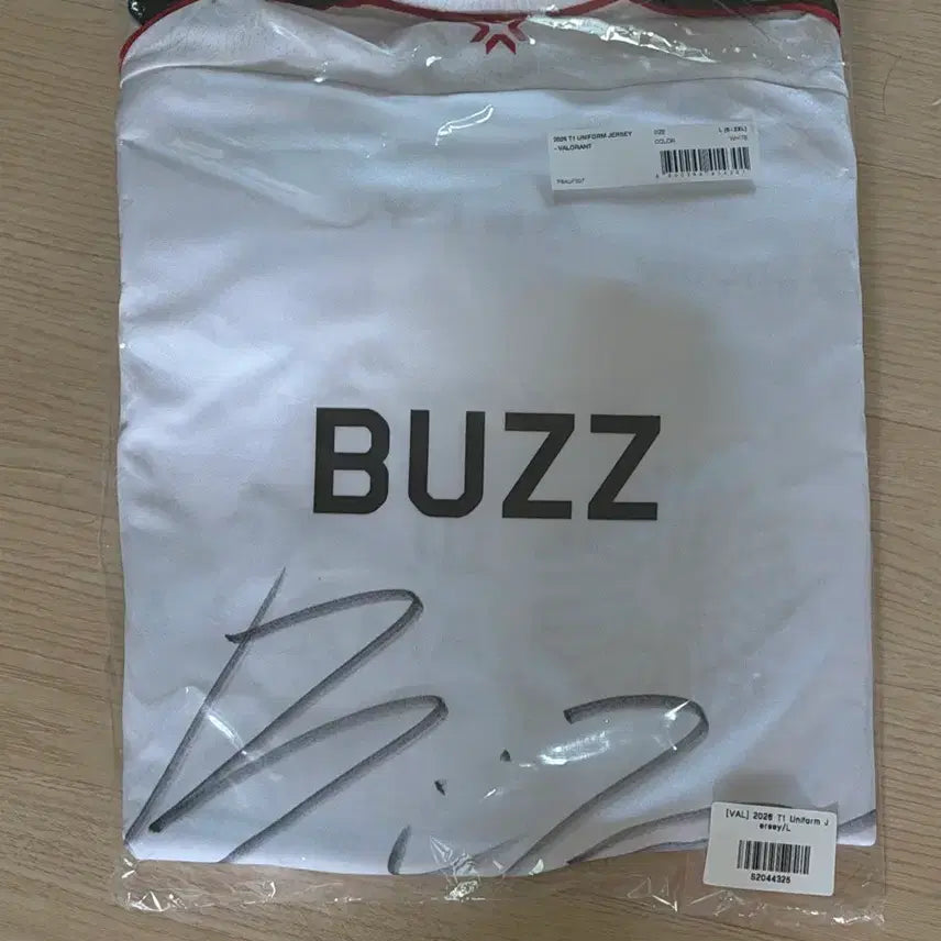 [BUNJANG] T1 Valorant Buzz Signed Jersey L / T1 발로란트 buzz 싸인유니폼