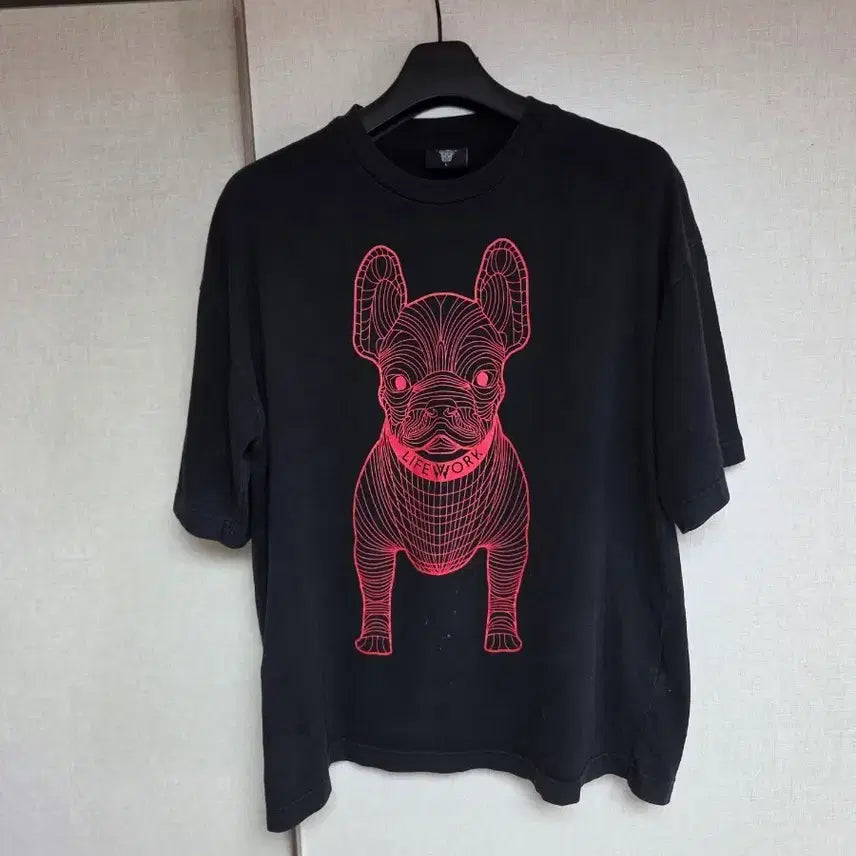 [BUNJANG] Life Work Oversized Graphic T-Shirt / 라이프워크  오버핏 반팔티100~105