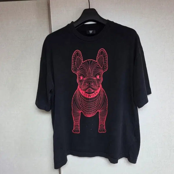 [BUNJANG] Life Work Oversized Graphic T-Shirt / 라이프워크  오버핏 반팔티100~105