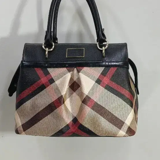 [BUNJANG] Daks Check Tote Bag Black / 닥스 체크 토트백 블랙