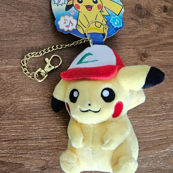 [BUNJANG] Pokemon Center Ash's Hat Pikachu Mascot Doll Keychain / 포켓몬센터 극장판 지우 모자 피카츄 마스코트 인형 키링
