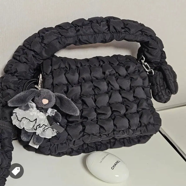 [BUNJANG] Zara Quilted Crossbody Bag with Cos Nano Bag Charm / 새상품) 자라 크로스백 (코스나노백 키링 증정)