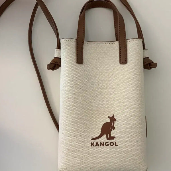 [BUNJANG] Kangol Duo Canvas Mini Crossbody Bag / 캉골 듀오 캔버스 미니 크로스백