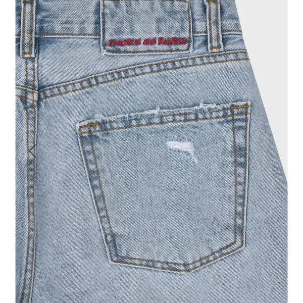 [BUNJANG] PR Lögikhal Nyeon Pífæktikeol (PR Practical and Realistic) Old Blue Shorts / 피알룸 프랙티컬앤리얼리스틱 PR Old Blue Shorts
