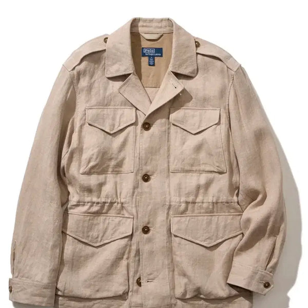[BUNJANG] Polo Ralph Lauren Linen Herringbone Field Jacket XL / 폴로 랄프로렌 린넨 헤링본 필드자켓XL (새싱품)