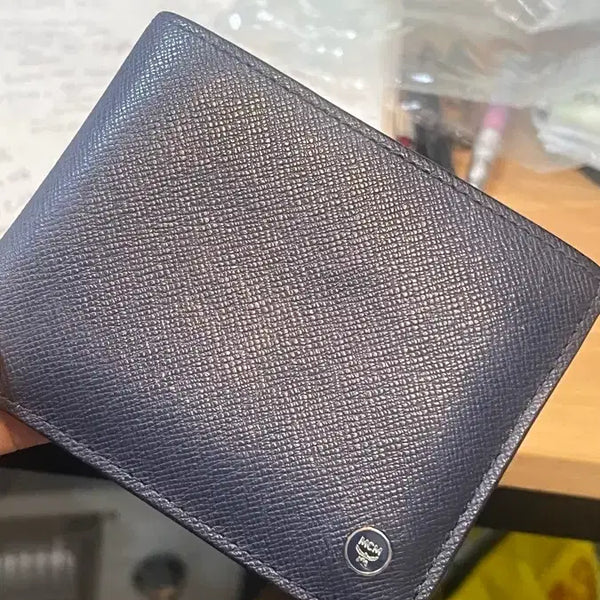 [BUNJANG] MCM Money Clip Wallet Navy / MCM 머니클립 지갑 네이비