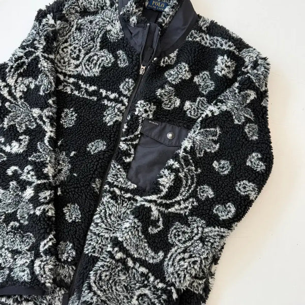 [BUNJANG] Polo Ralph Lauren Paisley Pattern Fleece Jacket / POLO RALPH LAUREN 폴로 랄프로렌 페이즐리 패턴 플리스 자켓