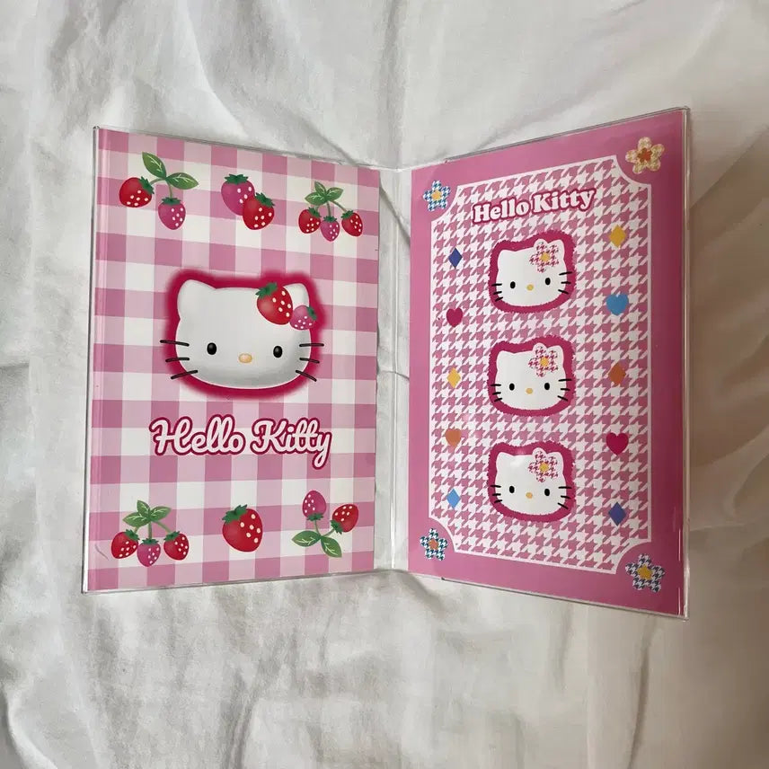 [BUNJANG] Hello Kitty Stationery Postcard Acrylic Frame / 헬로 키티 문방구 엽서 포스트 카드 아크릴 액자 카오 하나 딸기
