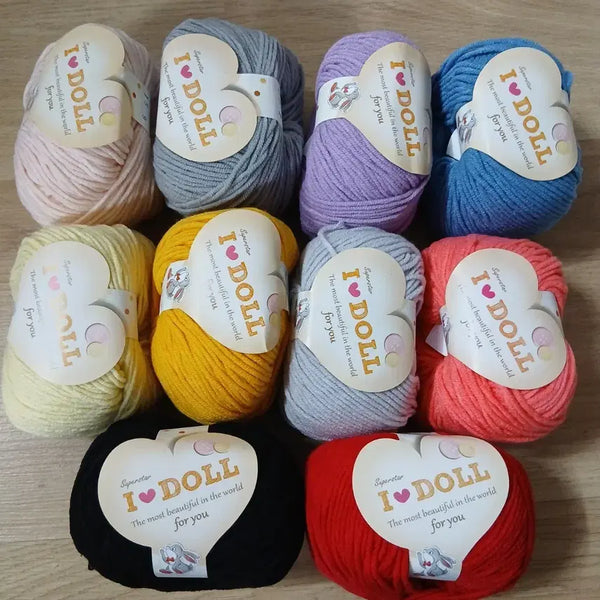 [BUNJANG] Macaron Korea Crochet Yarn Set - Sealed / 아이돌 뜨개실 미개봉 무료배송 마카롱 인형나라 코바늘 소품 인형