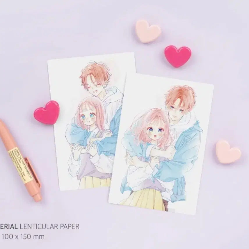[BUNJANG] Hinata's Blue Aladdin Lucky Draw Lenticular Postcard / 히나타의 블루 / 알라딘 특전 렌티큘러 엽서
