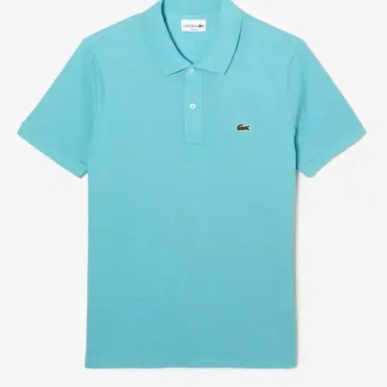 [BUNJANG] Lacoste Slim Fit Polo Shirt Sky Blue 110 / 라코스테 슬림핏 카라티 하늘색 110