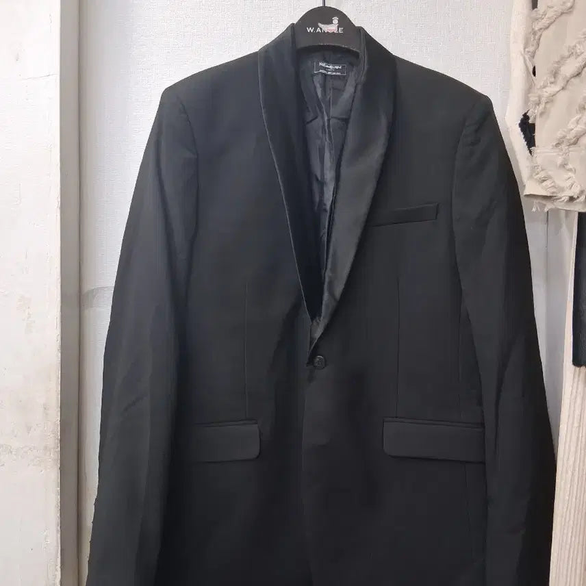 [BUNJANG] Saint Laurent Black Tuxedo Jacket 48 / 입생로랑 블랙 턱시도 자켓 48