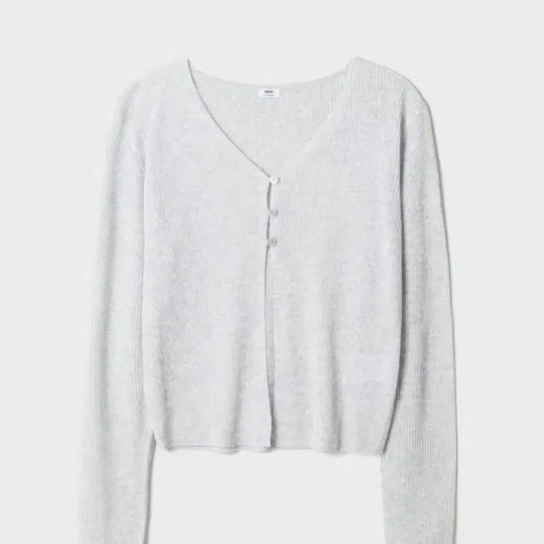 [BUNJANG] SPAO Summer Ribbed Cardigan / 스파오 썸머 골지 가디건
