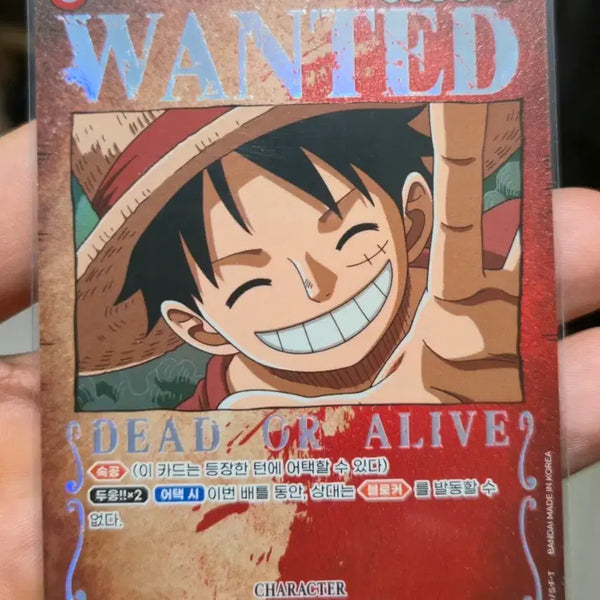 [BUNJANG] One Piece Monkey D. Luffy Wanted Poster Card / 원피스카드 몽키 D. 루피 수배서