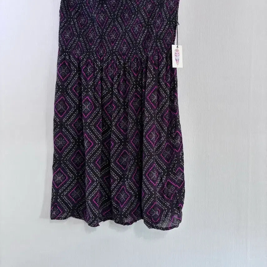[BUNJANG] Forever 21 Diamond Pattern Tube Top Dress / 포에버21 튜브 톱 원피스