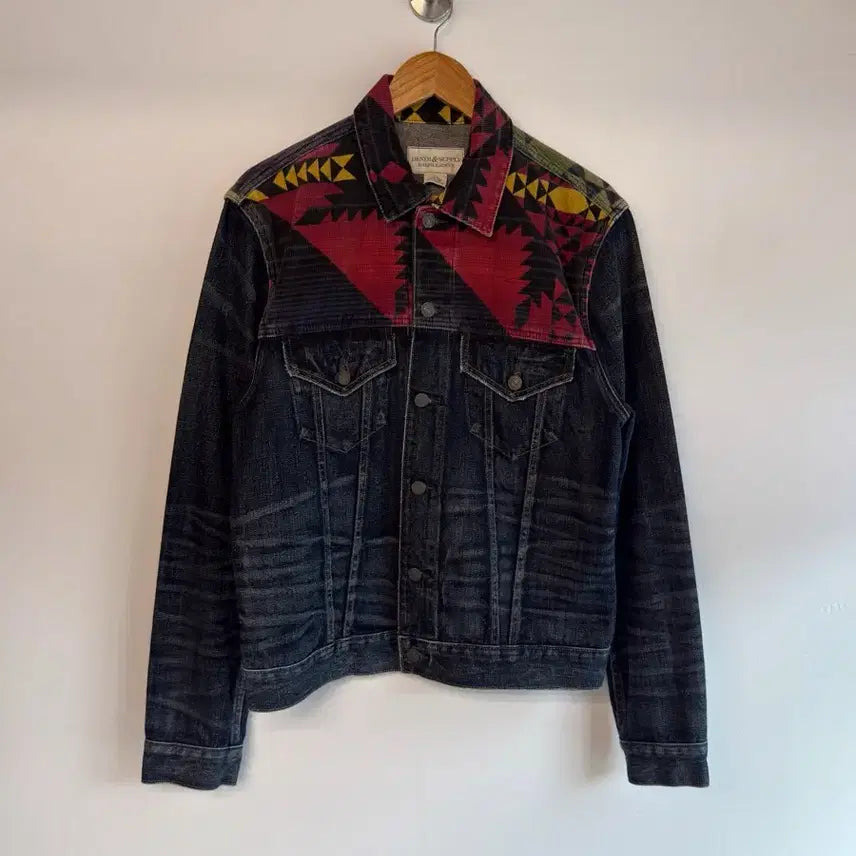[BUNJANG] Ralph Lauren Denim & Supply Navajo Pattern Denim Trucker Jacket / 랄프로렌 데님앤서플라이 나바호 패턴 데님 트러커 자켓
