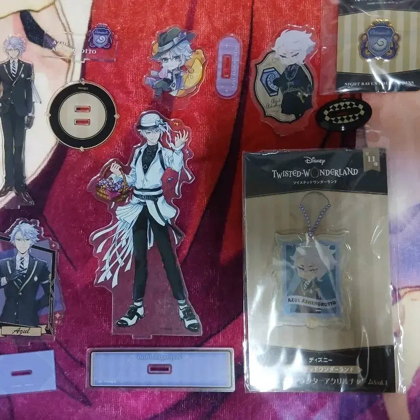 [BUNJANG] Twisted Wonderland Azu Acrylic Stand & Keychain Bundle / 트위스티드 원더랜드 트위스테 아즐 아크릴스탠드 아크릴키링 일괄 판매합니다