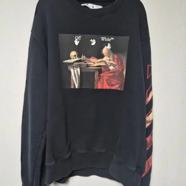 [BUNJANG] Off-White Caravaggio Sweatshirt Black / 오프화이트 카라바조 맨투맨