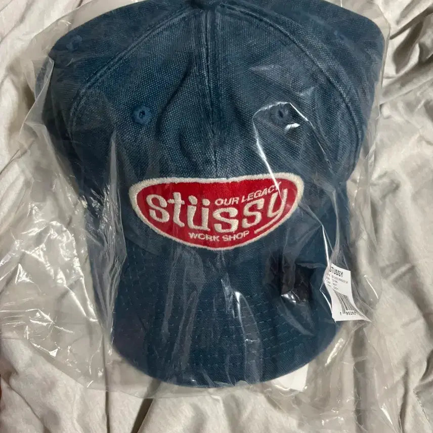 [BUNJANG] Stussy x Our Legacy Workshop Cotton Blend Twill Logo Baseball Cap / 스투시 아워레가시 워크샵 볼캡 모자