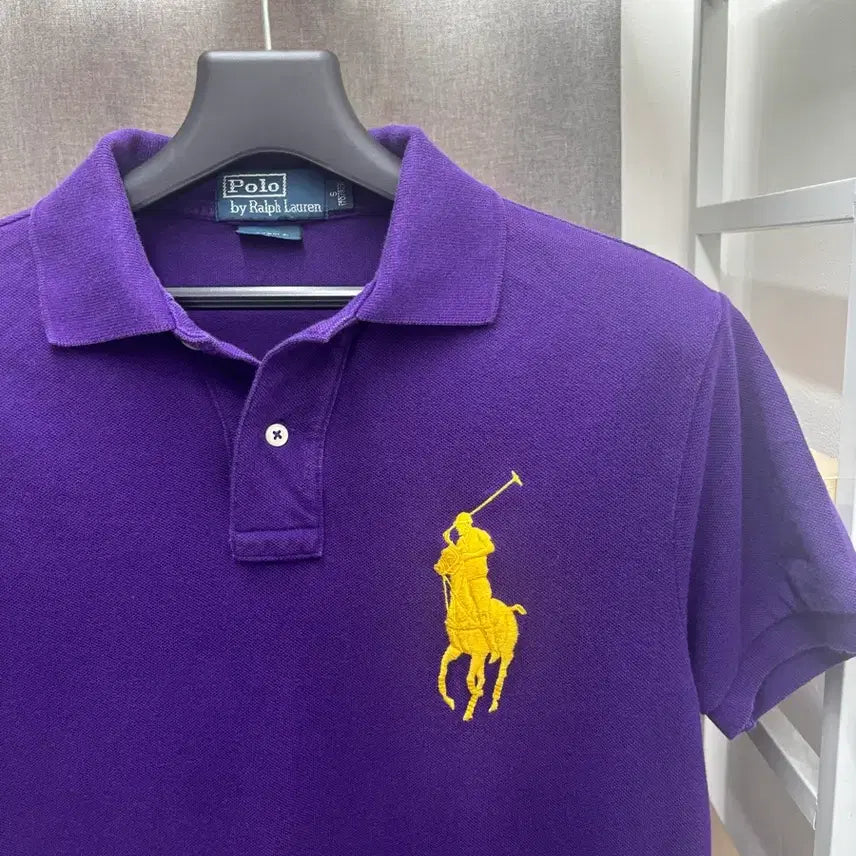 [BUNJANG] Polo Ralph Lauren Big Pony Short Sleeve Polo Shirt Purple / 폴로 랄프로렌 빅포니 반팔 카라티 퍼플