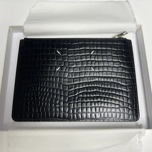 [BUNJANG] Maison Margiela Crocodile Mini Pouch Black / 마르지엘라 크로커다일 미니 파우치 블랙 새상품 팝니다