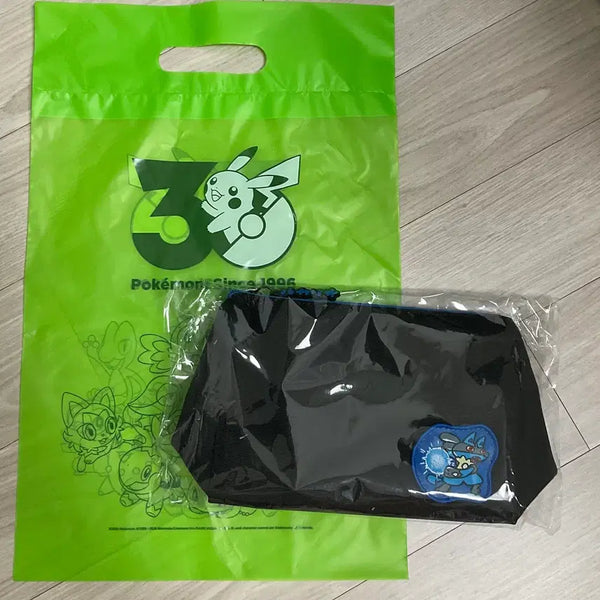[BUNJANG] Pokemon Center Lucario Training Pouch Bag 30th Anniversary Nagano Edition Sealed / 포켓몬스터 포켓몬센터 루카리오 특훈중 파우치 가방 미개봉 30주년 나가노
