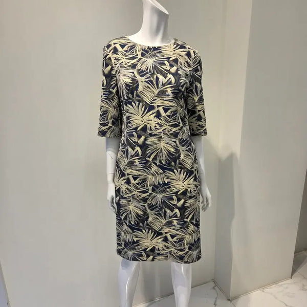 [BUNJANG] DAKS Jacquard Leaf Pattern Dress Italian Fabric / [DAKS] 닥스 패턴 원피스 고급 이태리 원단 새상품/급처/55