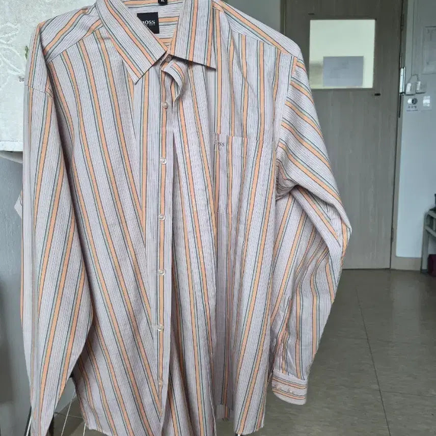 [BUNJANG] HUGO BOSS Men's Striped Button-Up Shirt XL / 휴고보스 남성  셔츠