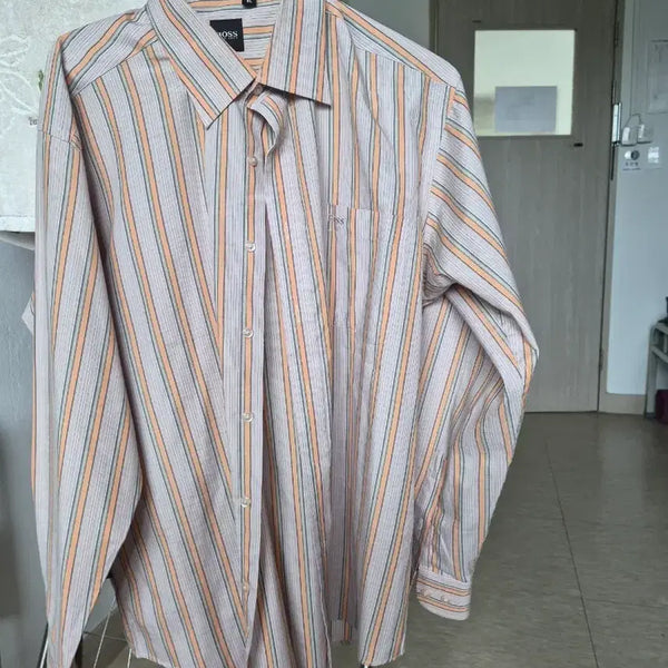 [BUNJANG] HUGO BOSS Men's Striped Button-Up Shirt XL / 휴고보스 남성  셔츠