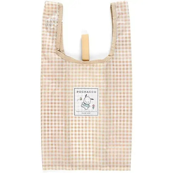 [BUNJANG] Sanrio Pochacco Checkered Eco Bag / 산리오 에코백 체크무늬 장바구니 포차코