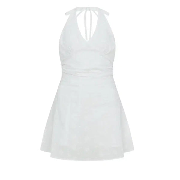 [BUNJANG] Letter From Moon Bella Lace Punching Halterneck Dress / 레터프롬문 벨라 레이스 펀칭 홀터넥 원피스