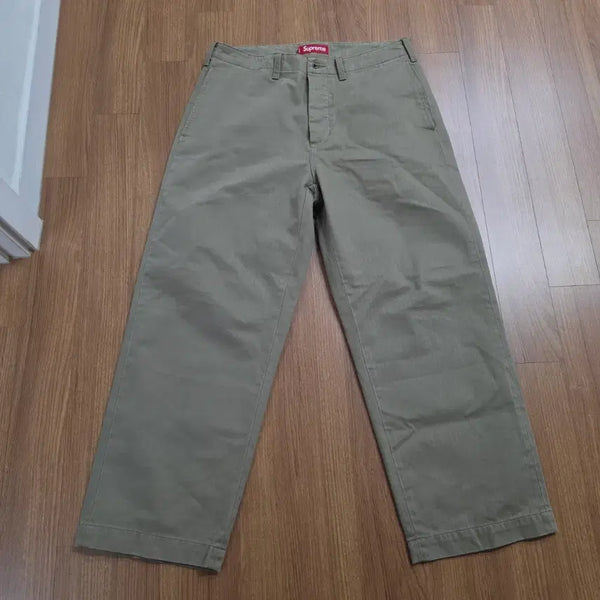 [BUNJANG] Supreme 24FW Herringbone Chino Pants Khaki / (30) 슈프림 24fw 헤링본 치노 팬츠 카키