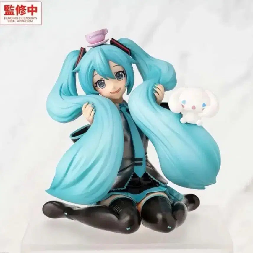 [BUNJANG] Hatsune Miku x Cinnamoroll Choconose Noodle Stopper Figure / 하츠네 미쿠 시나모롤 쵸코노세 누들스토퍼 피규어