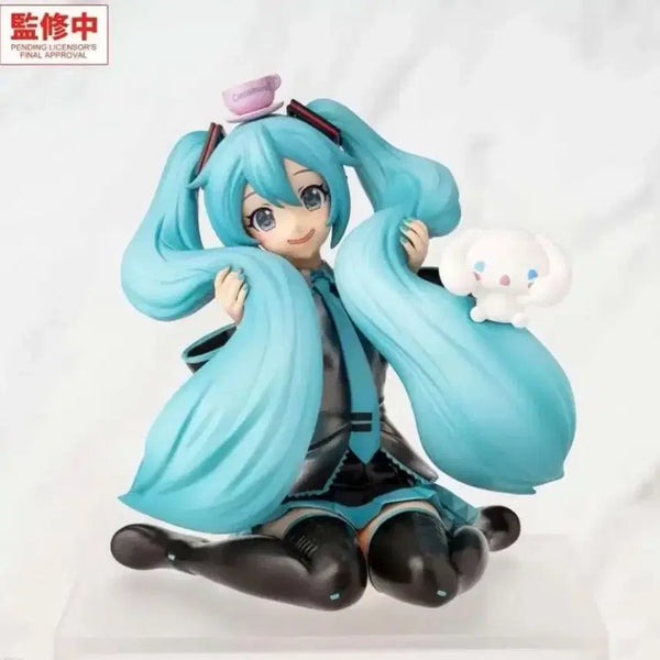 [BUNJANG] Hatsune Miku x Cinnamoroll Choconose Noodle Stopper Figure / 하츠네 미쿠 시나모롤 쵸코노세 누들스토퍼 피규어