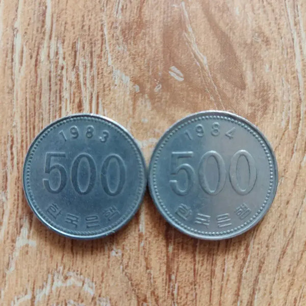 [BUNJANG] 1983 & 1984 500 Won Coin Bundle (60 coins) / 1983년 1984년 500원 동전