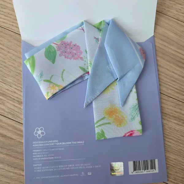[BUNJANG] Doh Kyung Soo 2024 Asia Fan Concert Twilly Scarf Sky Blue / 도경수 2024 아시아 팬콘서트 트윌리 스카프 스카이블루