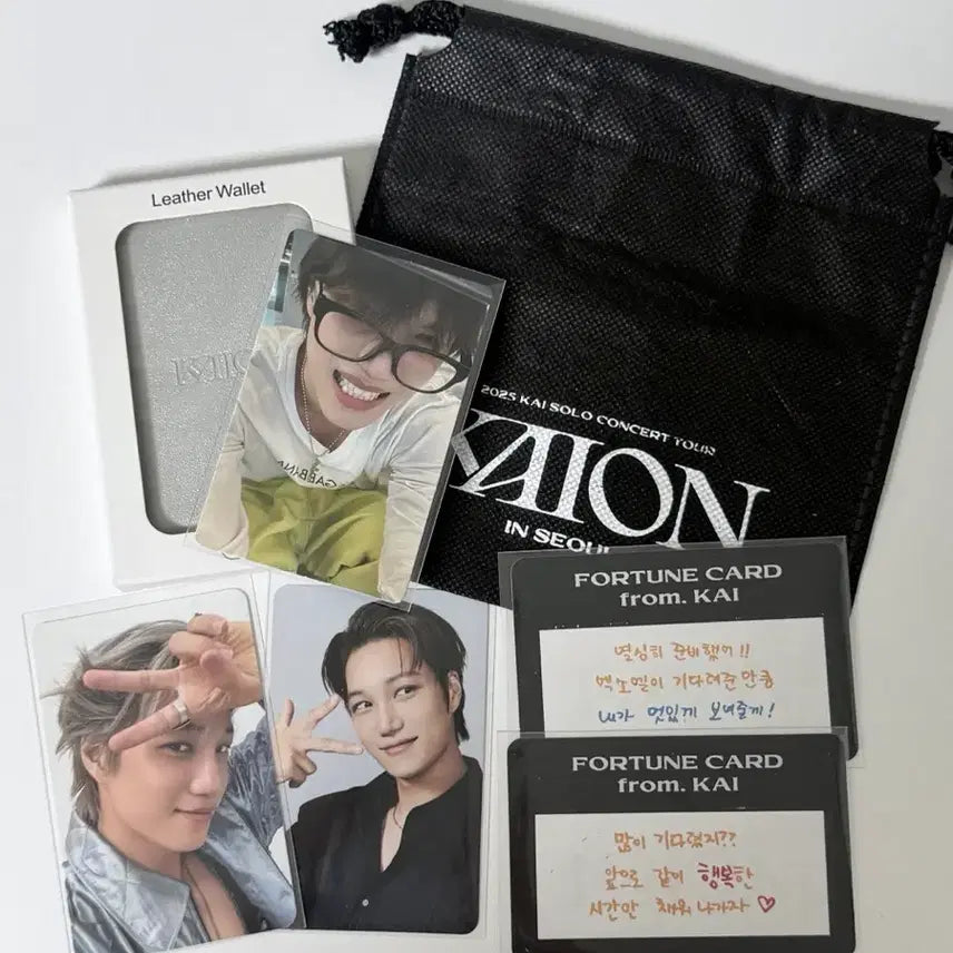 [BUNJANG] EXO Kai Kai'on Concert Admission Gift Photocard Set / 엑소 카이 카이온 콘서트 사첵 입장 선물 포카 지갑 일괄 양도