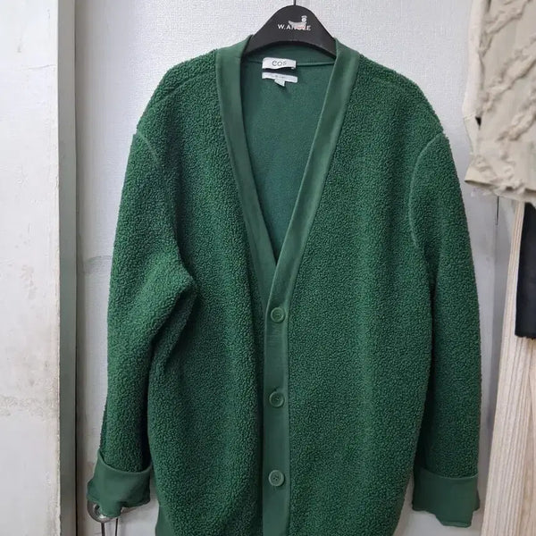 [BUNJANG] COS Fluffy Cardigan Green L / COS 플러피 가디건 그린  L