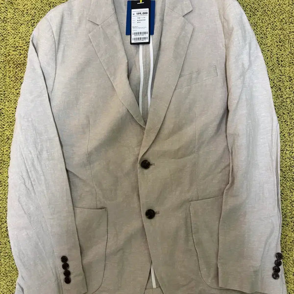 [BUNJANG] AND Z Beige Linen Jacket 110 / (새 상품)AND Z 베이지 린넨 자켓 110