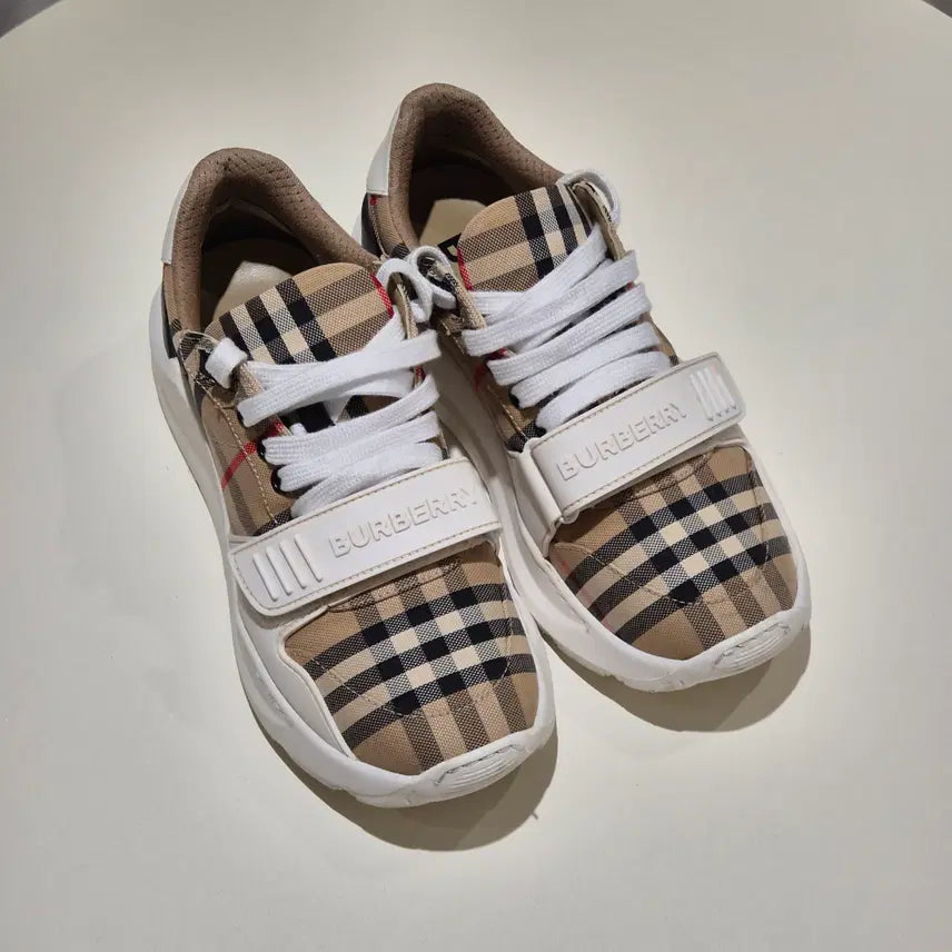 [BUNJANG] Burberry Regis Check Sneakers / (37)버버리 레지스 체크 스니커즈