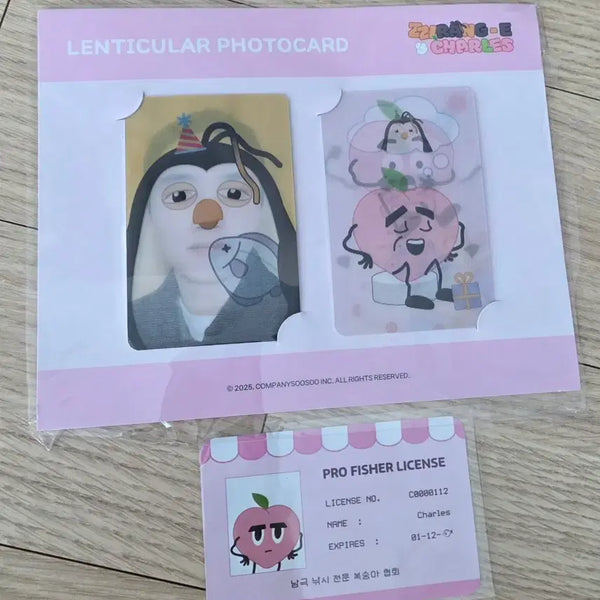 [BUNJANG] Charles Lenticular Photocard Set (2 Types) / 찌랭이 찰스 렌티큘러 포토카드 2종