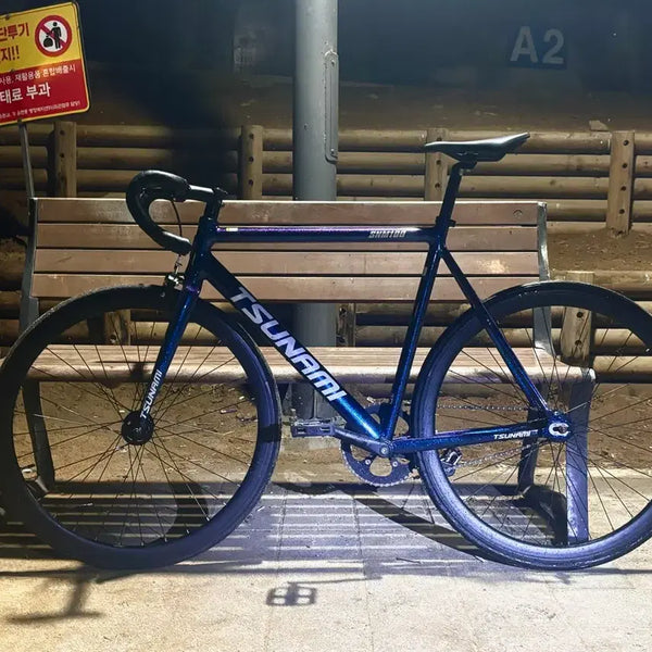 [BUNJANG] Tsunami SNM100 Chameleon Blue Fixed Gear Bicycle / 쓰나미 SNM100 카멜레온 블루
