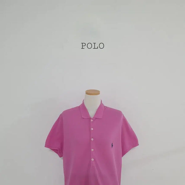 [BUNJANG] Polo Ralph Lauren Pink Short Sleeve Polo Shirt / No.26070313 폴로 랄프로렌 핑크 반팔 카라티