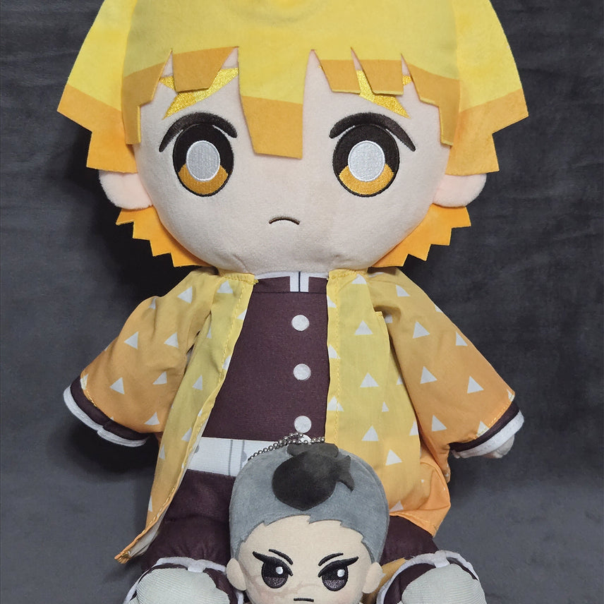 [BUNJANG] Demon Slayer Zenitsu Large Kuttari Cushion (45cm) Plush Doll / 귀멸의칼날 쿳타리 쿠션 대형(45cm) 젠이츠 빅 누이 인형